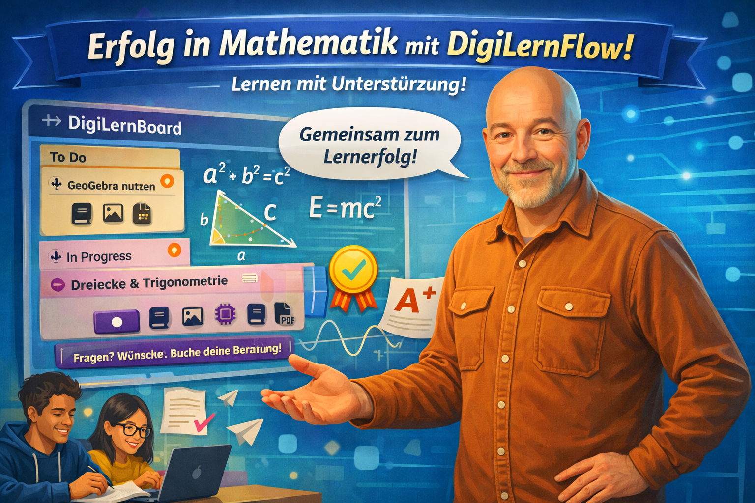 DigiLernFlow: 1:1 Begleitung und individuelles Goal (Motiv)