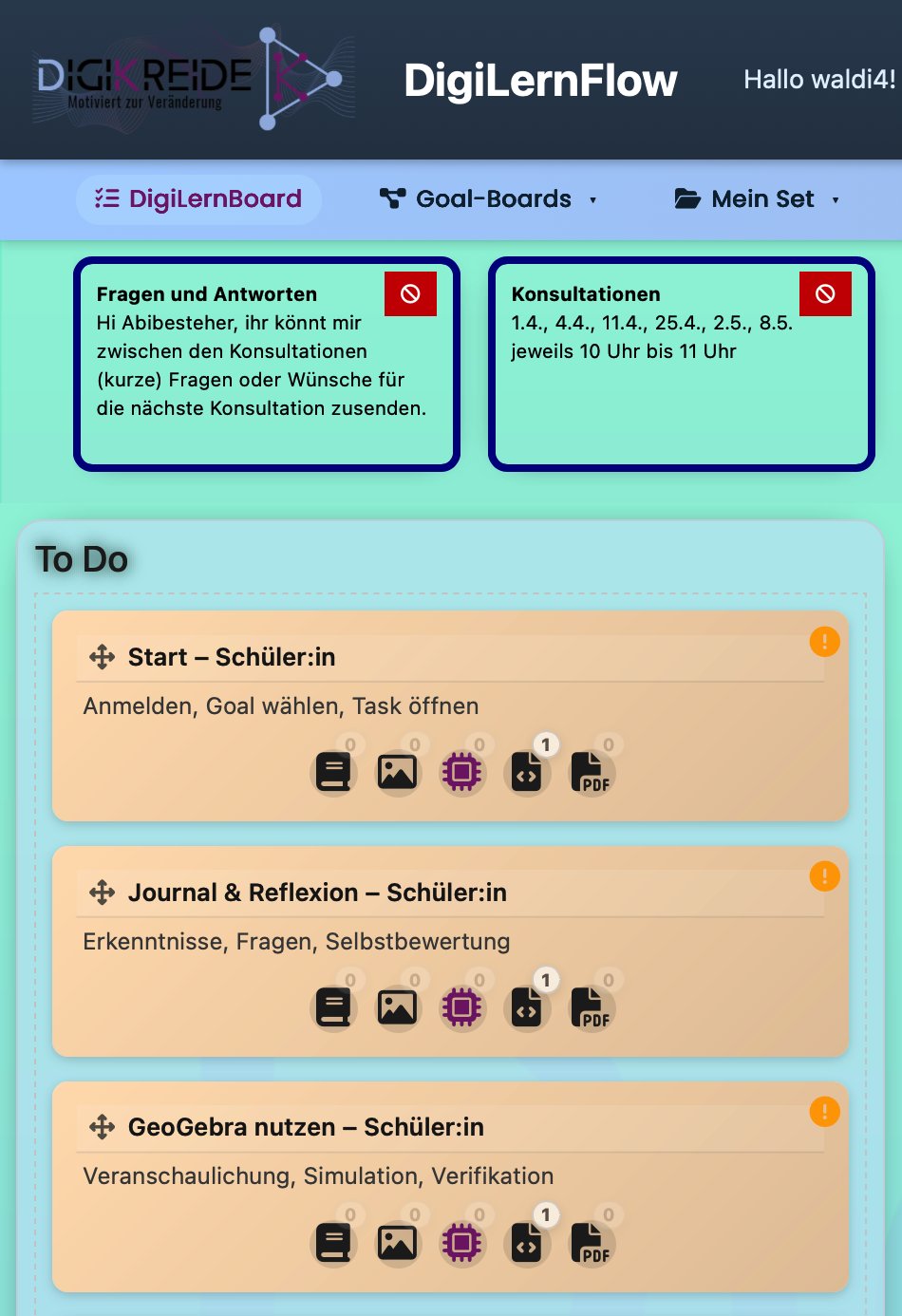 Schema: Orientierung Verantwortung Wirksamkeit